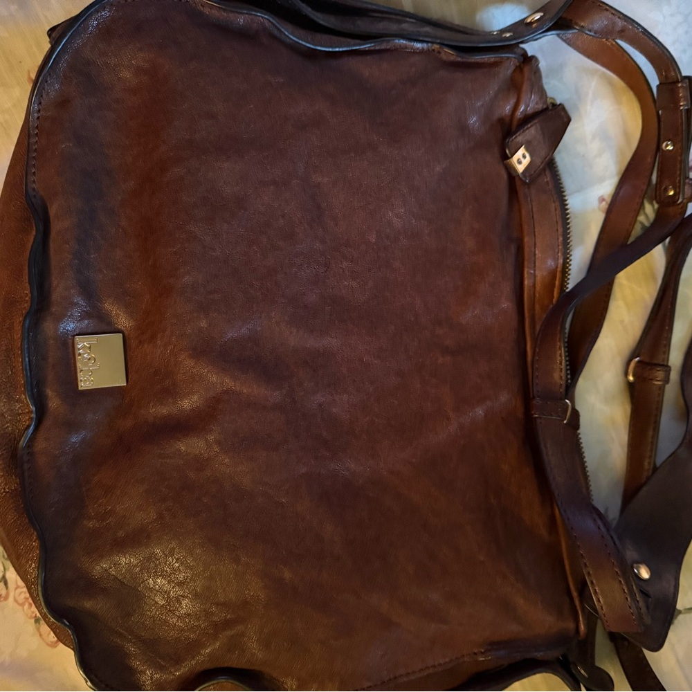 Kooba Brown Leather Shoulder Bag - Picture 2 of 5